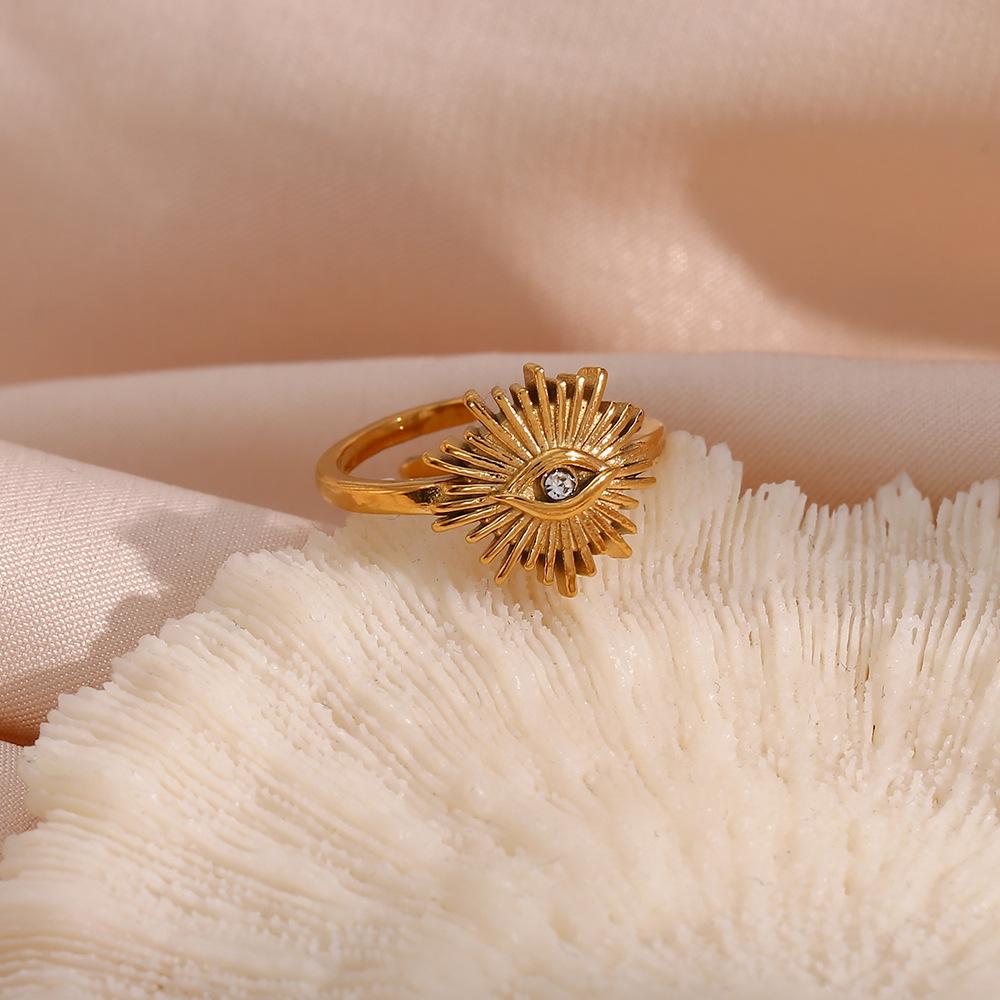 Nieuwe Modieuze Gepersonaliseerde Mode Ring Sieraden Duivels Oog Open Ring