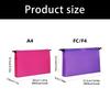 Space Saving Hanging File Organiser Sorting Bag Filing Cabinet Hanging Document Organiser for Document Cards Files Photo