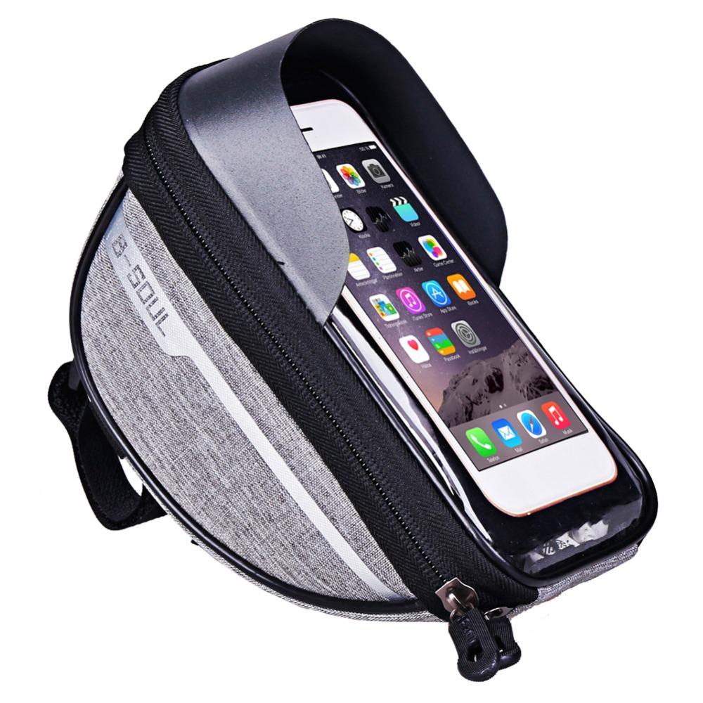 Waterproof MTB Tube Handlebar Bag 6.5 Inch Bicycle Handlebar Phone Bag Front Top Tube Bike Bag