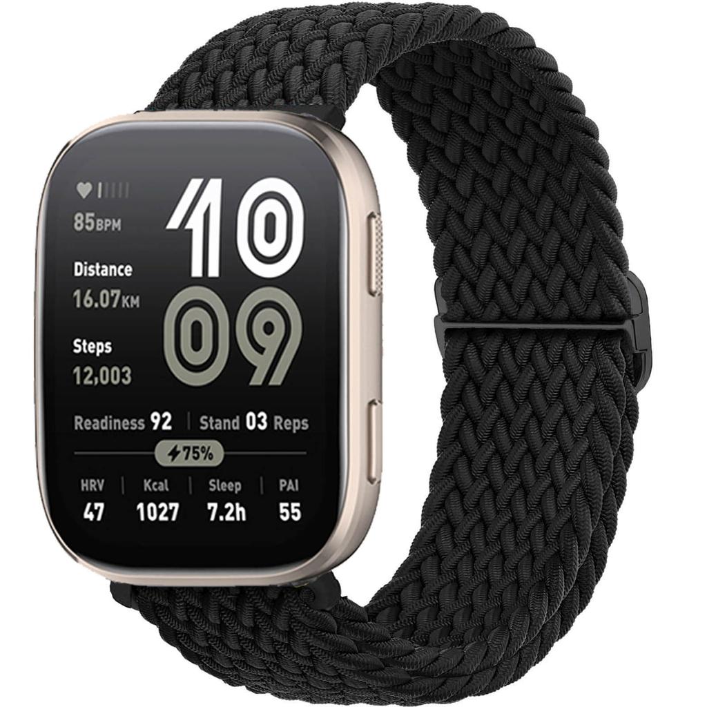 Braided Solo loop band For Amazfit bip 6/5/Balance/GTS/4/2e/Mini/3/GTR/4/2/3/Pro correa 20mm 22mm watch bracelet huawei gt Strap