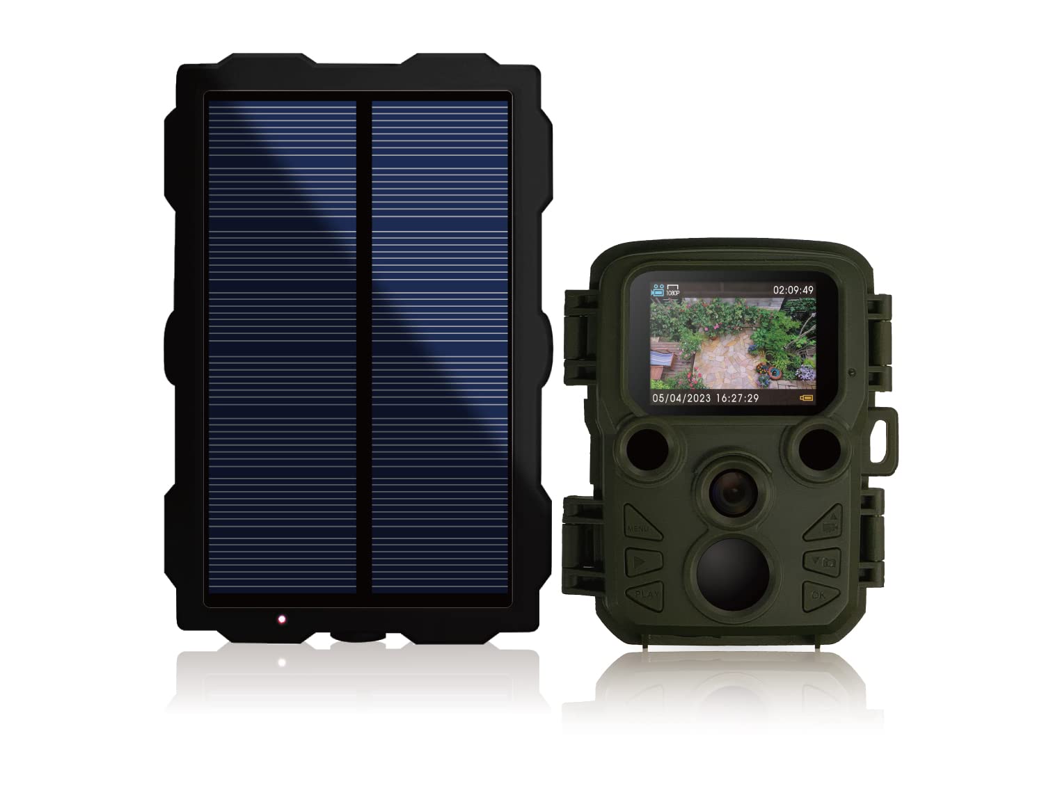 

Hanwha Japan Full HD Outdoor Security Camera with Solar Solar Set Panel, DVR-Z4-SP