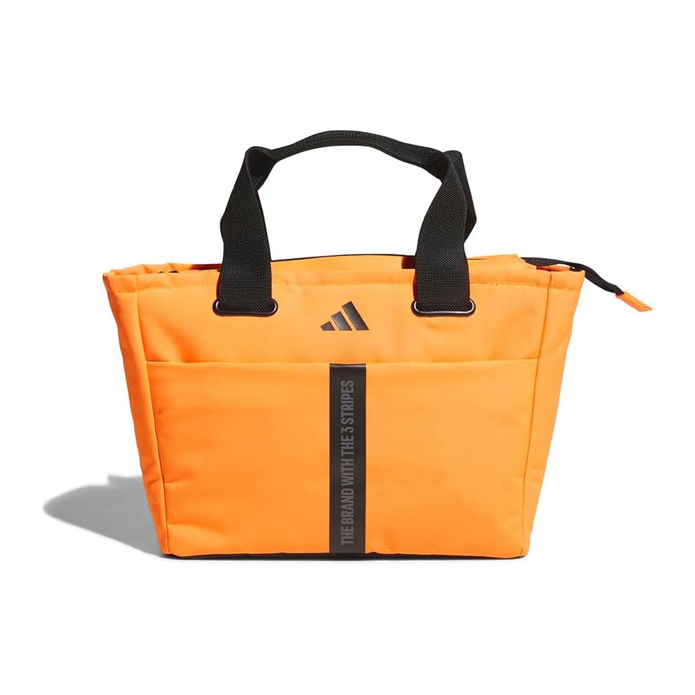 [Adidas Golf] Golf Round Tote Wording Round Tote Bag Men s Lucid Orange
