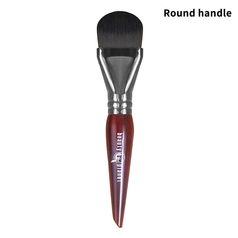 

1Pcs Flat Foundation Makeup Brush No Trace Liquid Foundation Concealer Brush Cosmetic Soft Tongue Foundation Make Up Brush A2