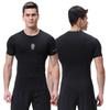 Herre Fitness T-shirts Sommer Hurtigtørrende Strækbare Kortærmede Toppe Basketball Løb Sports T-shirt
