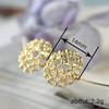 French Elegant Stud Earrings For Women, Hollow Geometric Design Earrings, Fashionable Temperament And Popular Jewelry.