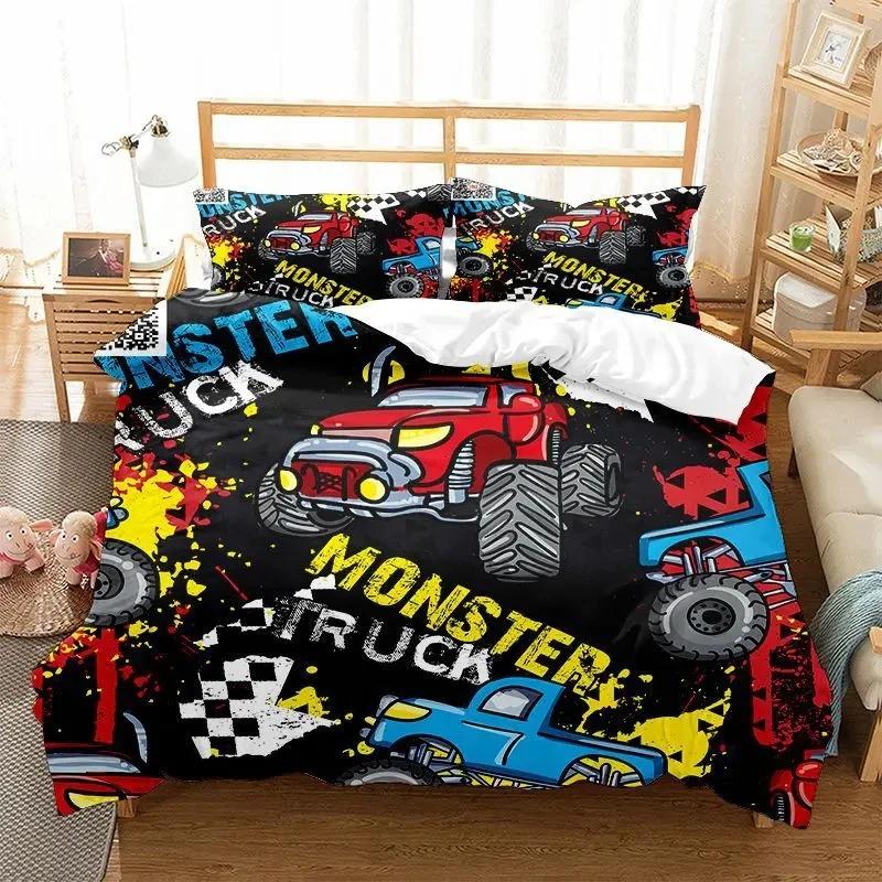 Hippie Graffiti Duvet Cover Set King Queen Size for Boys Youth Polyester Comforter Cover Modern Street Art Bedspread Cover