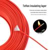 Teflon High-Temp Silver-Plated Wire, 28/30 AWG, 0.12-6 sq mm, Tinned Copper Connection Wire.