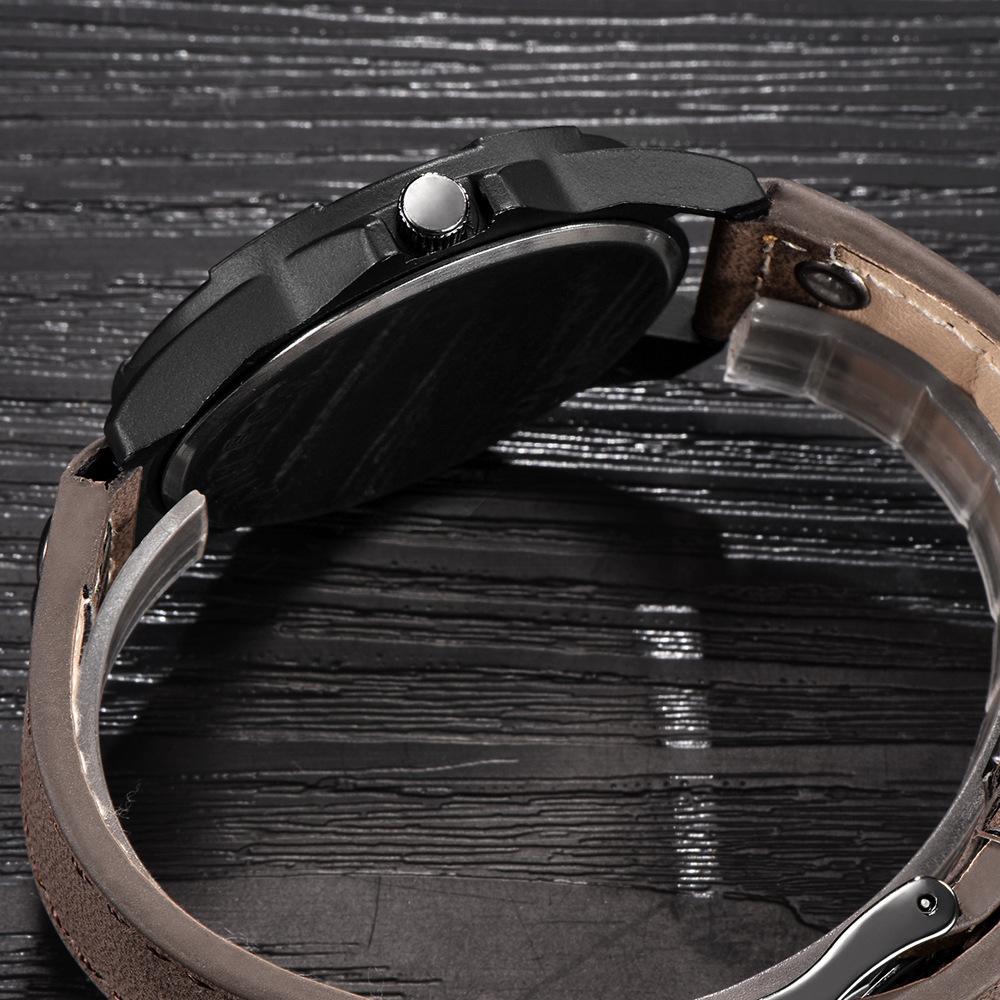 UTHAI CE87 Fashion Man watch Leather Strap Watch Date Sports Quartz Watch Trendy Clock Gift watches for man