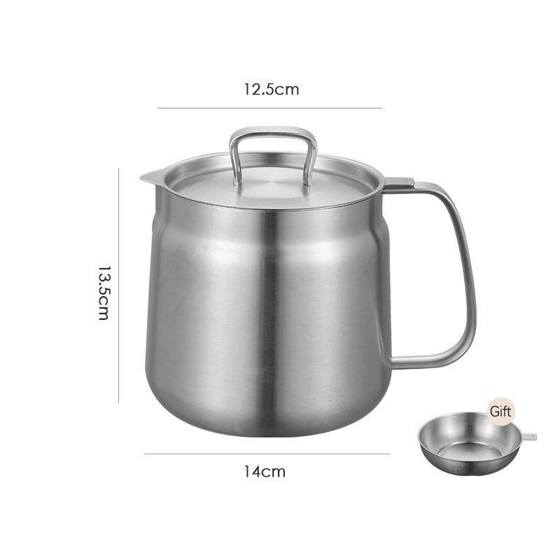 

Ємність для масляного фільтра з нержавіючої сталі Ємність для зберігання мастила великої ємності Відфільтрована олійна банка для сала харчового класу