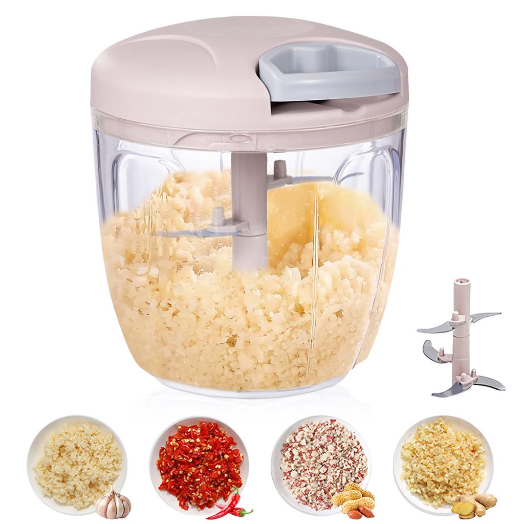 900ML/500ML Knoblauchpresse Knoblauchschneider Manueller Lebensmittel-Gemüseschneider Fleischwolf Küchenhelfer Handhackmesser Knoblauchstampfer