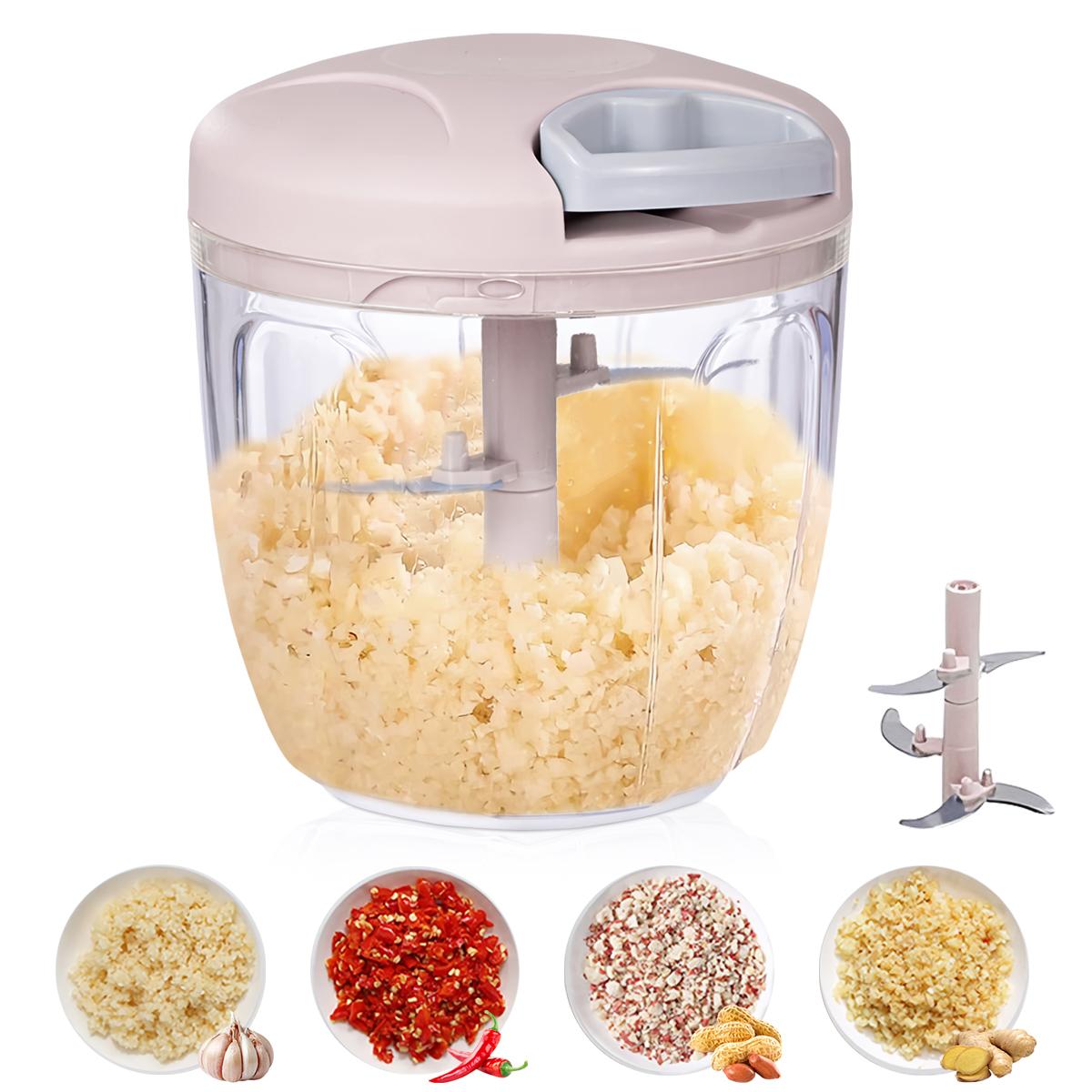 900ML/500ML Garlic Press Garlic Chopper Manual Food Vegetables Cutter Meat Grinders Kitchen Gadgets Hand Mincer Garlic Masher