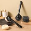 Pot Brush with Steel Ball Head Anti-Slip Grip Hanging Hole Long Handle Dishes Scrubber Kitchen Cleaning Tool