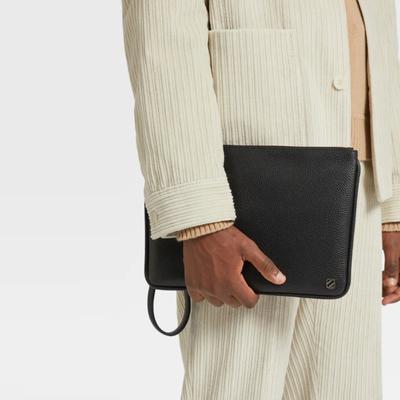 Grain Leather Woven Clutch Bag Handbag Light Luxury Leather Men's and Women's Clutch Bag