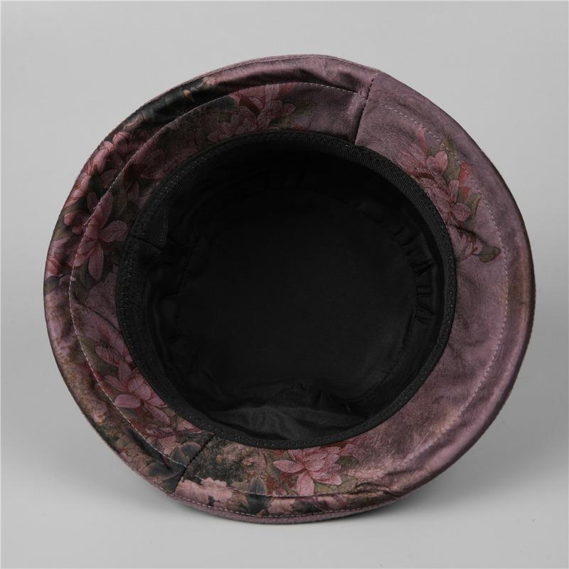 Hat Women Autumn and Winter Thick Roll Along Basin Hat Bucket Hat Foldable Warm Atmosphere Hat