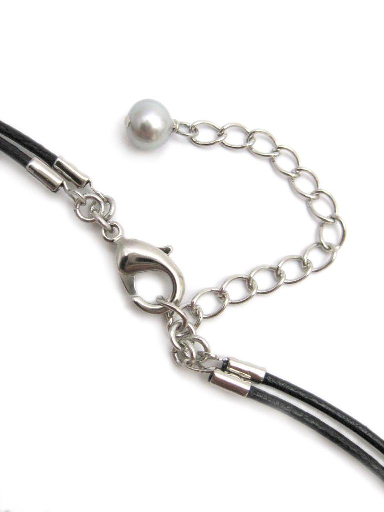 Freshwater Pearl White Flower Natural Power A597 [Cherry] Choker, Stone, Stone,