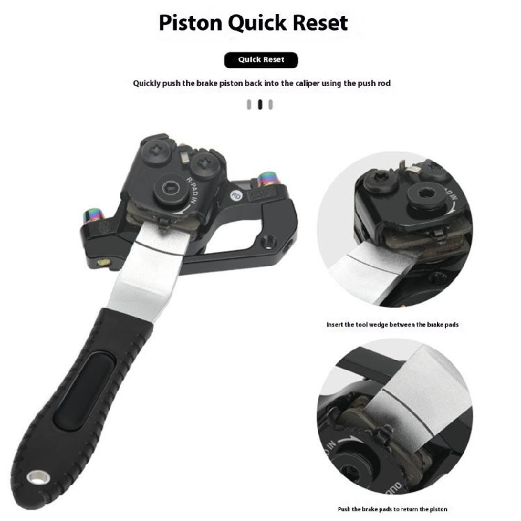 Ergonomic Disc Brake Rotor Truing Wrench Bicycles Disc Brake Piston Pushers Cycling Adjustment Repair Tool Enduring