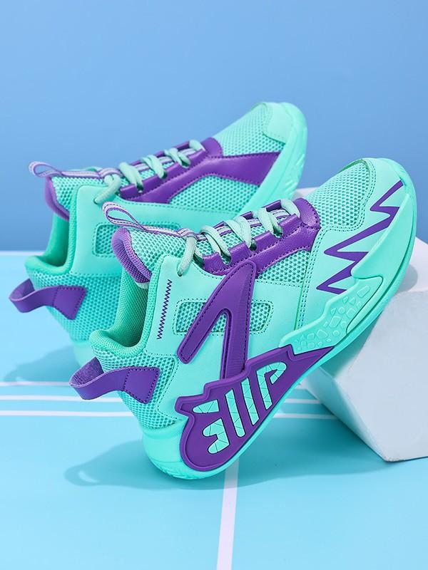 Boys Shoes 2025 New Children's Mesh Breathable Non-slip Lightweight Sports Shoes Children's Training Practical Basketball Shoes