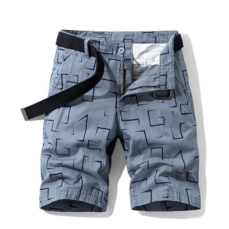 Export Export Tail Goods Multi-Pocket Pure Cotton Workwear Shorts Summer Men's Plus Size Loose Casual Straight-Leg Half Length Middle Pants