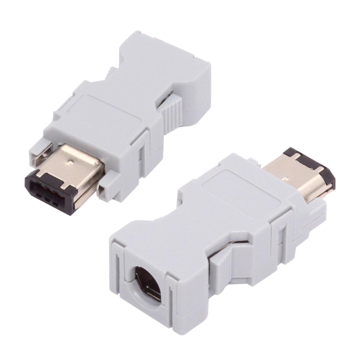 

CN-010-MA SM-6P I/O Connector IEEE 1394 6Pin CN3 Plug 55100-0670 Male JZSP-CMP9-1-E Compatible with Yaskawa Panasonic Servo 54280-0609 As Shown A