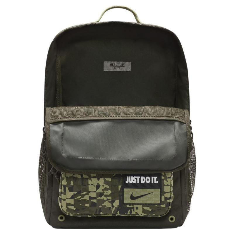 Nike Polyester Backpack Regular Unisex Green Lightweight Casual DQ5168-355