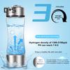 Hydrogen Water Bottle Generator 1300-2100ppb Hydrogen-Rich Water Cup 380ml High Borosilicate Glass SPE/PEM Technology Smart Health Cup for Home