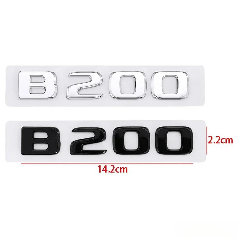 GWRA8 3D ABS Letters Decal Car Body Trunk Emblem Sticker for Mercedes Benz B180 B200 B220 B250 B260 Exterior Accessories