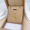 Liebe Hirschgeweihe Leichter Luxus Temperament Wunderschöne Voll-Diamant-Halskette Damen Vielseitige Schlüsselbein-Kette Titanstahl-Kette