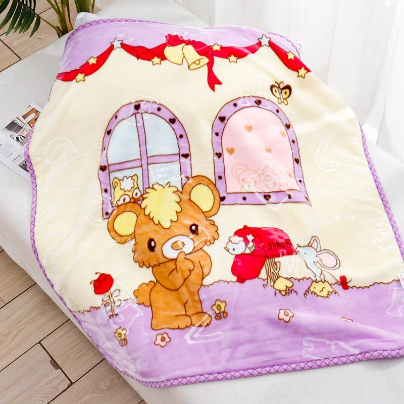 Cartoon Baby Double Layer Cloud Blanket for Newborns - Spring/Autumn Photography Blanket