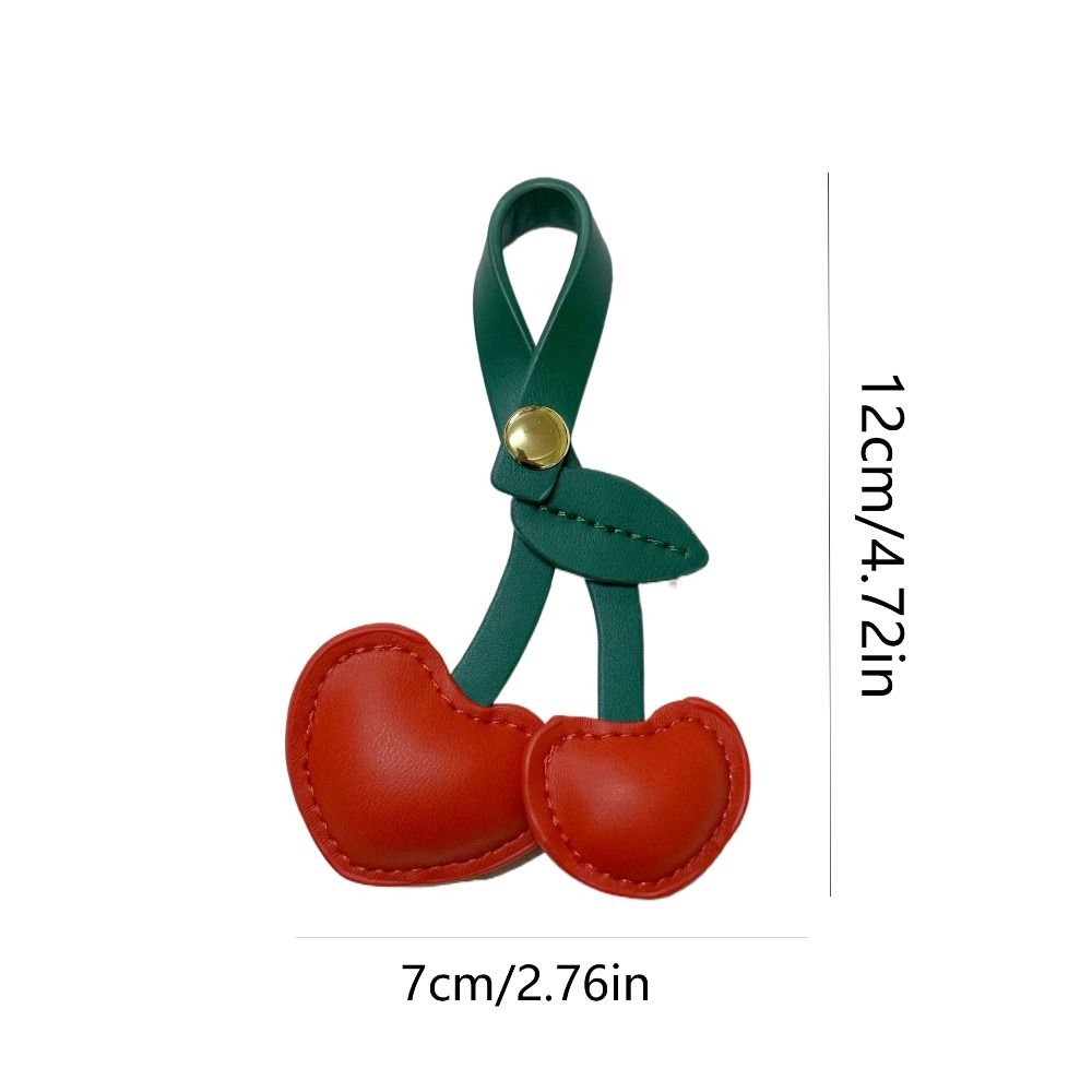 Love Keychain Car Keyring Bag Pendant Cute PU Leather Hanger  Car Accessory