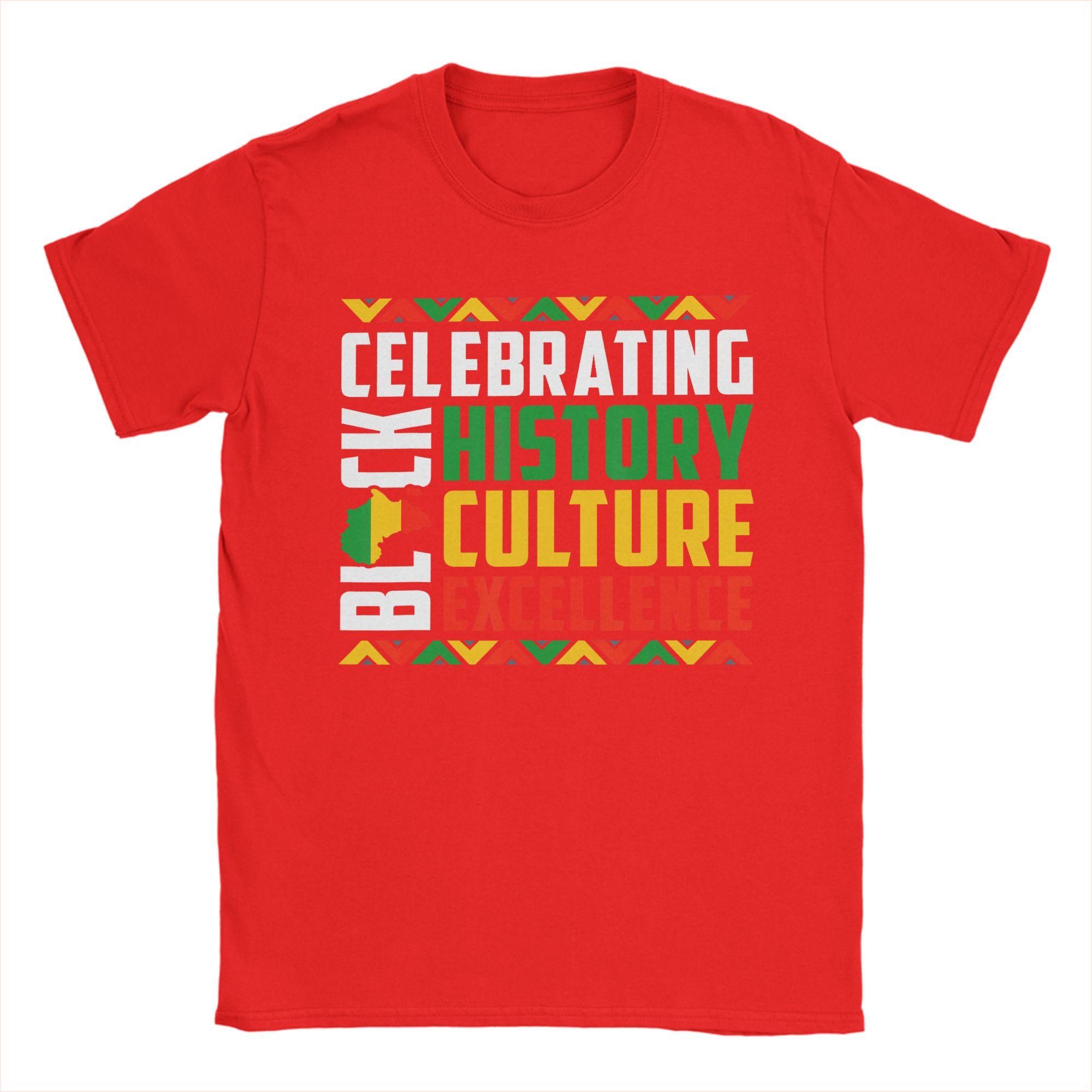 Celebrating Black History Month Afro African 100 Cotton T Shirt For Adult Summer  Streetwear Plus Size Dropshipping Tops S