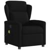 Vidaxl Foldable Massage Armchair, Black, Fabric Upholstered