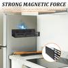 4 Stück Kühlschrank Stark Magnetisch Regal Küche Gewürz Gewürz Lagerregal Mikrowelle Kühlschrank Schrank Multifunktionaler Organizer