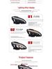 07-10 Mercedes-Benz C-Class W204 LED Headlight Assembly with Daytime Running Lights & Dynamic Turn Signals