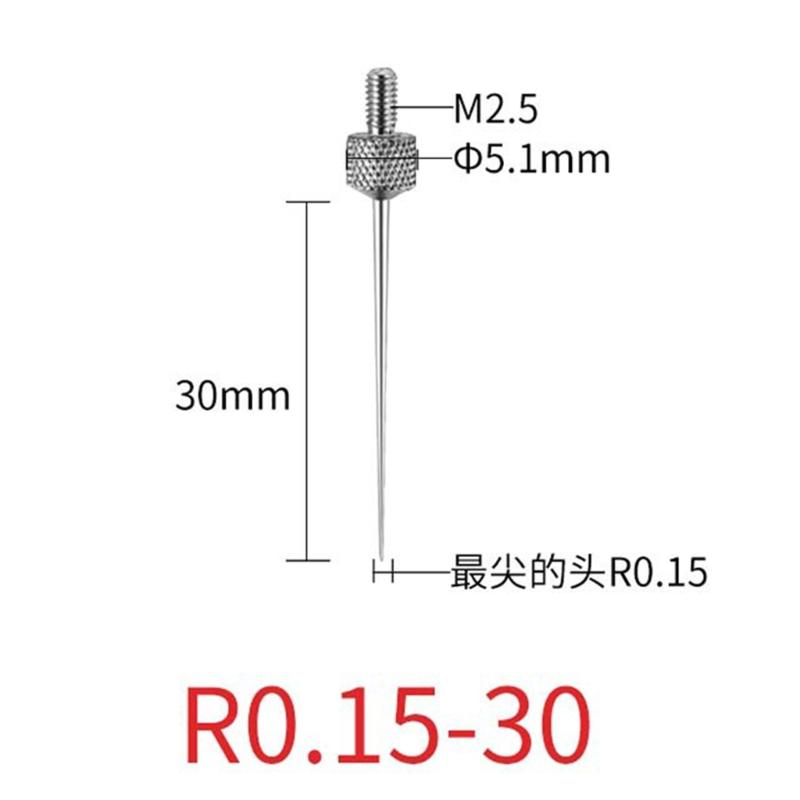 Needle Contact Point Sets for Dial Indicators Depth Gauge 4-48UNF Thread Shank 0.15mm 0.3mm 1.0mm 1.5mm 2.0mm Diameter