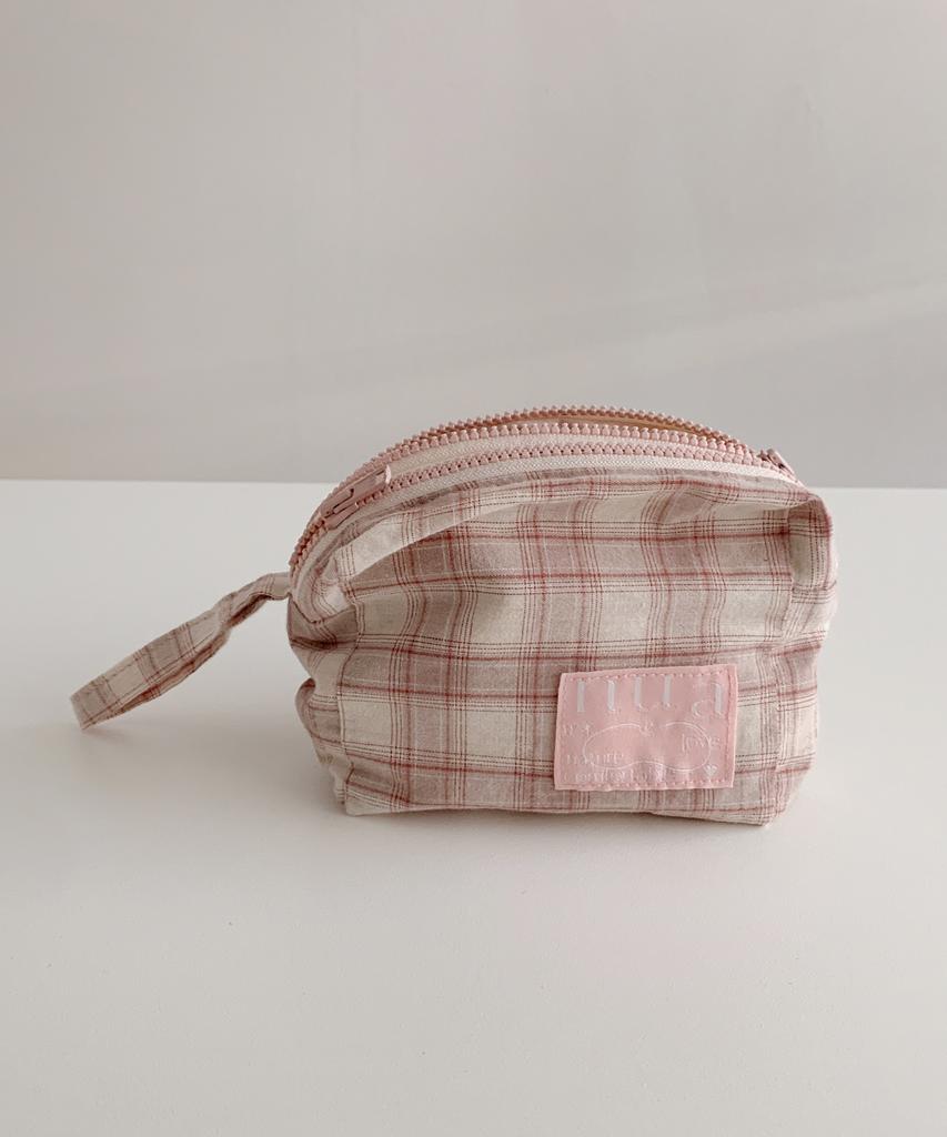 Nuaname Dual Zipper Pouch Pure Blanche