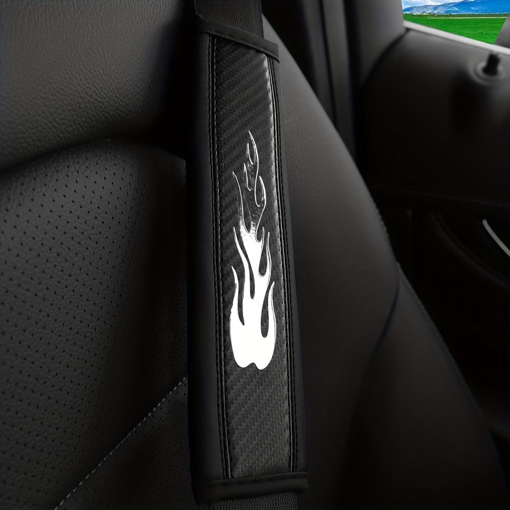 1pc Carbon Fiber Pattern Car Seat Belt Shoulder Pad Protector, Anti-Choke Design