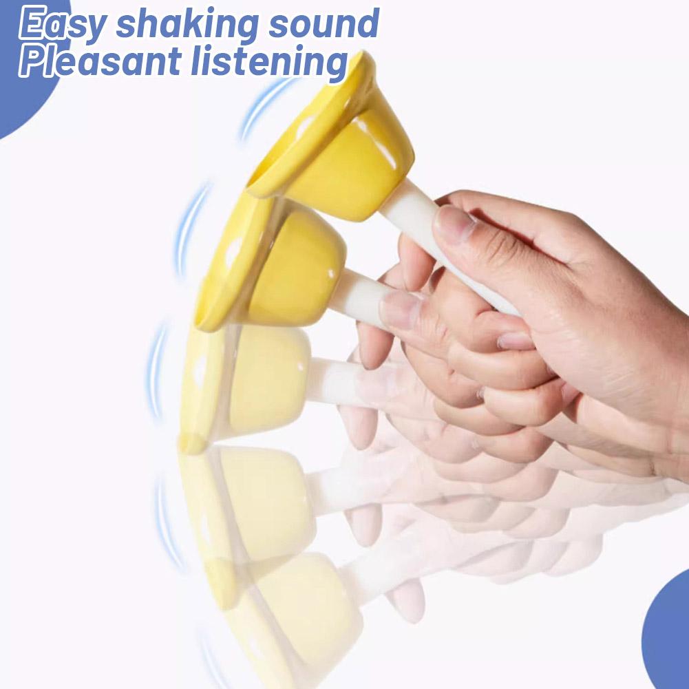 8Pcs Hand Bells Set, Colorful Diatonic Metal Bells Party Bells Hand Percussion For Classroom X7S1