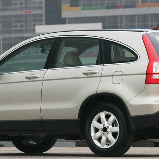 For 2007 08-2011 Honda CRV CR-V 6PCS Door Window Black Pillar Post Trim Molding