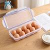 10 Grids Egg Storage Box Transparent Egg Tray Containers Kitchen Refrigerator Organizer Eggs Dispenser Fresh Preservation