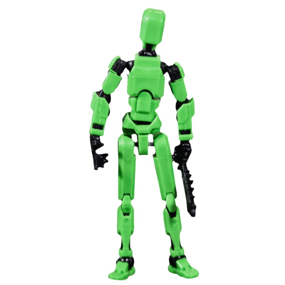 

Poseable Model Multi-Jointed Robot Multi Joint Mobile 3D Printed Mannequin Children s Gift зелений