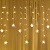 Solar Snowflake String Lights for Indoor & Outdoor Decorations