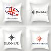 Jeanneau Logo Cushion Cover For Sofa Case Plush Fabric Soft Pillowcase Double Sided Print Cushion Cover Household Gifts