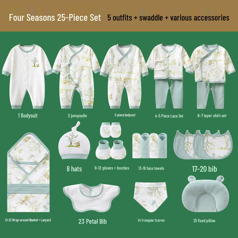 Autumn Pure Cotton Newborn Gift Set - Baby Clothes, Full Moon Gifts & Supplies