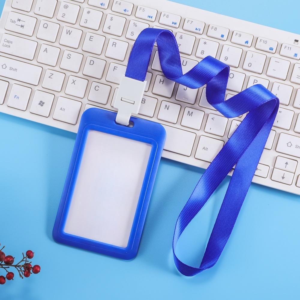 1 Pcs ID Card Holder, Work Card with Hanging Rope, Meal Card, Employee Brand, Campus Student Access Control Card, Work Card