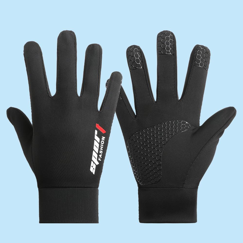 Thin Gloves for Men and Girls Anti Slip  Quick Drying Breathable  High Elastic Outdoor Cycling Sun Protection Silk Gloves
