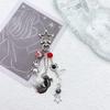 Stylish Hollow Star and Jellyfish Charm Phone Chain Sturdy Kerchain Pendant Beaded Keyring Accessory for Women Ladies