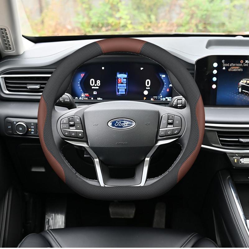 Steering Wheel Cover for Ford: Fits Mondeo, Edge, Explorer, EVOS, Focus, Territory, Yuyue, Quan Shun