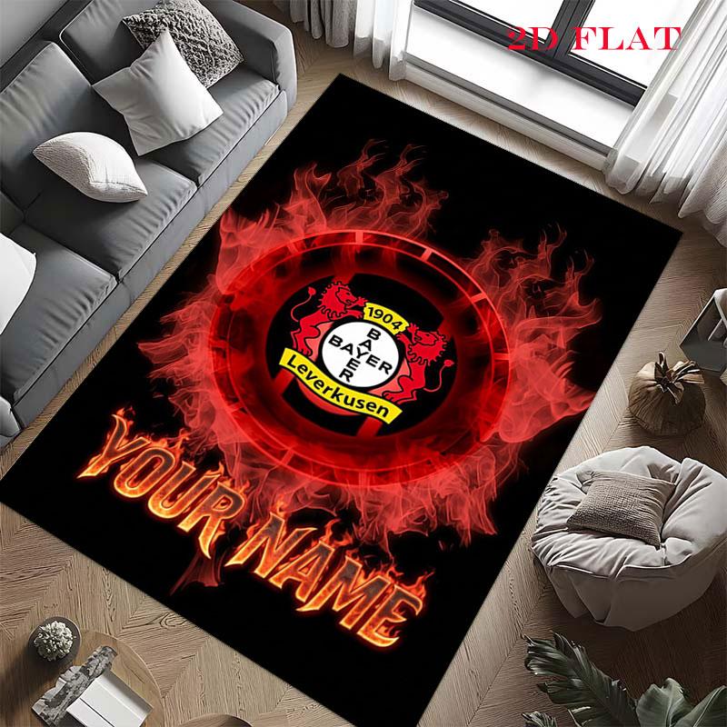 Custom Bayer Leverkusen Carpet Rug for Living Room Bedroom Home Sofa Decoration,Kids play Nonslip Floor Mat