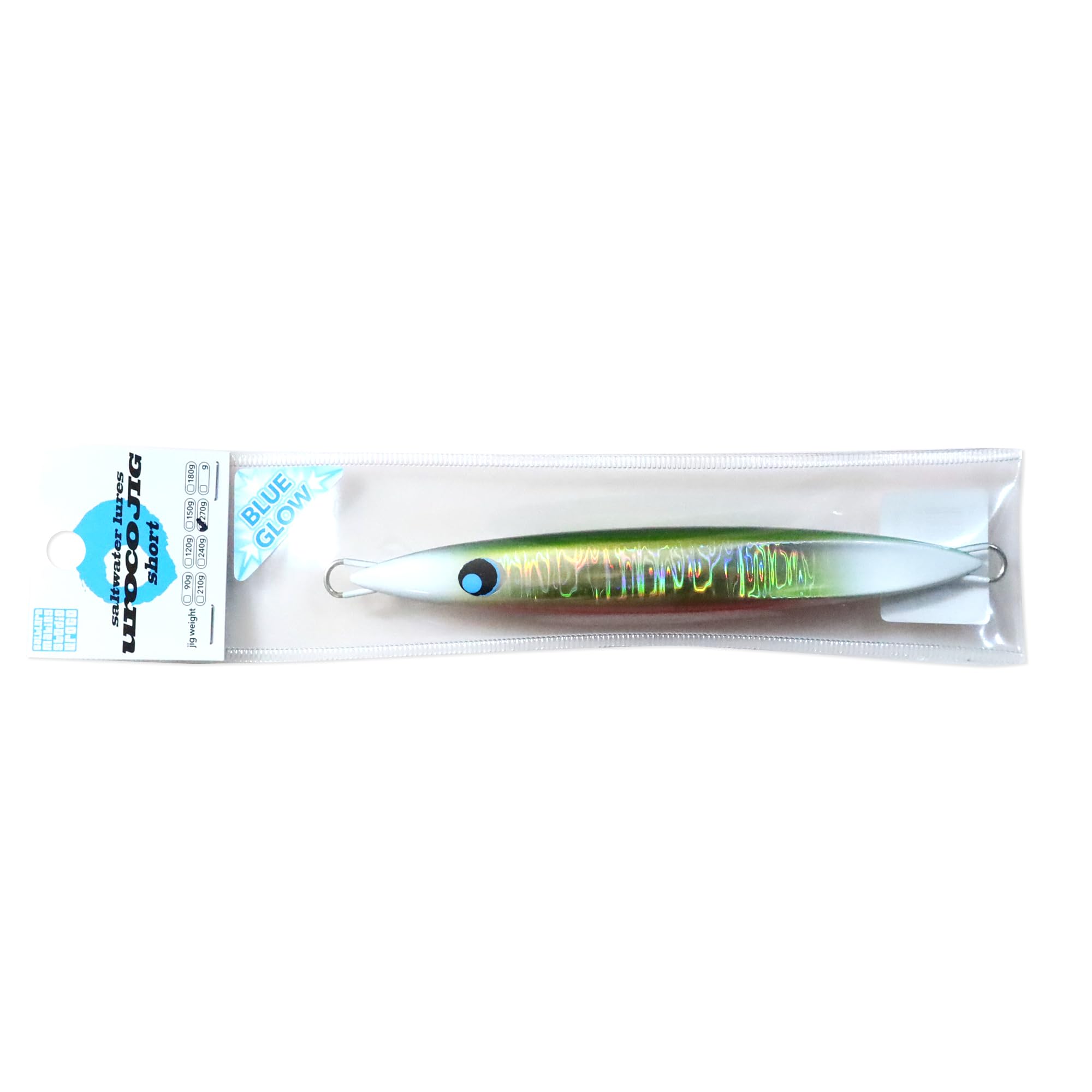 

UROCO urocojig short urocojig short 270g Midkin Red (#602BG Silver/Blue Glow)