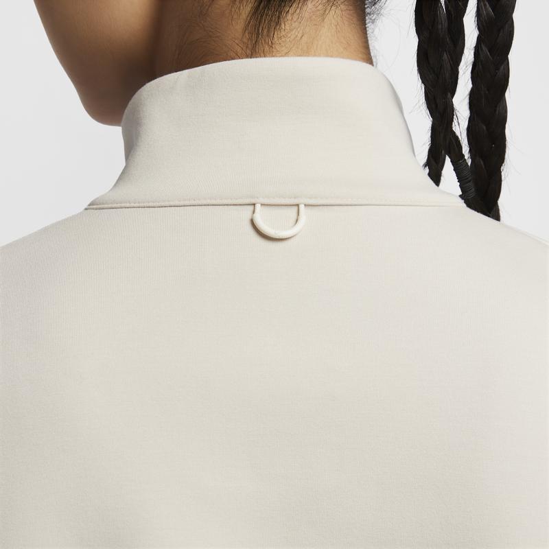 Nike Dri-Fit Oversized 24.7 Impossibly Soft Quick-Dry Solid Color Long Sleeve Sweatshirt Women sweatshirt Light-Brown Light-Iron-Ore-Gray HQ8189104